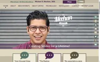Meehan Orthodontics of Country Club Hills website