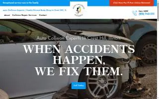 Auto Collision Experts website