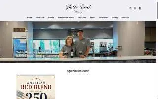 Sable Creek Winery of Crest Hill website
