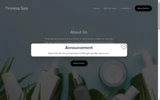 YinYang Spa website