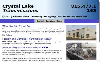 Crystal Lake Transmissions
