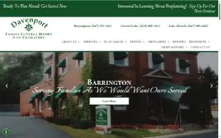 Davenport Family Funeral Homes and Crematory – Crystal Lake website