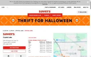Savers of Crystal Lake website