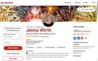 Jenna Wirth - State Farm Insurance Agent website