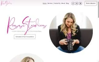Rossi Photo Studios website