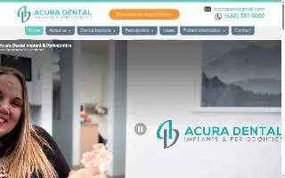 Acura Dental Implants & Periodontics of Darien website