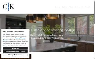 Christie Kenny Interiors website