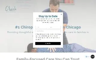 Clark Chiropractic website