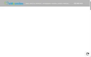 Elite Smiles Dental Care website