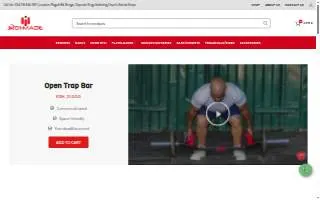 Ironmade Fitness and Meal Prep website
