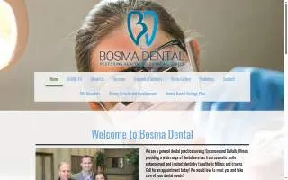 Bosma Dental website