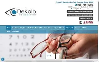 DeKalb Optometric website