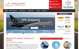 Express Shipping of DeKalb website