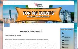 FunME Events website