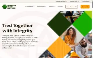 Integrity Trade Services of De Kalb website