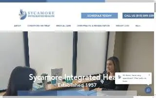 Sycamore Integrated Health of De Kalb website