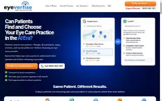 EyeVertise website