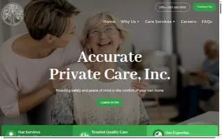 Accurate Private Care, Inc. website