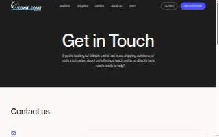 Coast to Coast Logistics, LLC. website