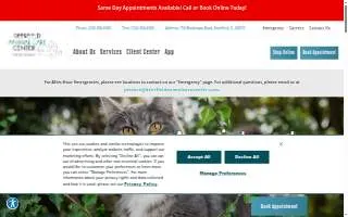 Deerfield Animal Care Center website