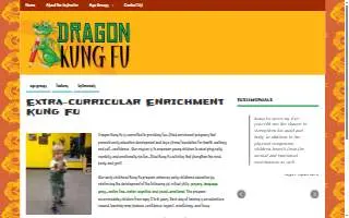 Dragon Kung Fu website