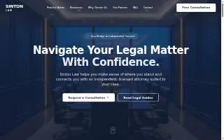 Law Office Of Scott J. Sinton, PC website