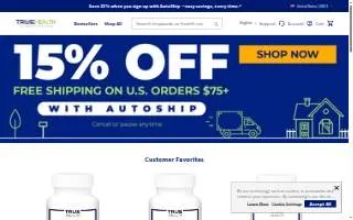 True Health of Deerfield website