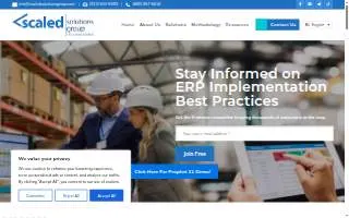 Scaled Solutions Group - Chicago based ERP Implementation Consultants website