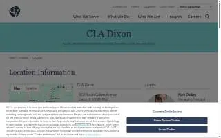 CLA (CliftonLarsonAllen) of Dixon website