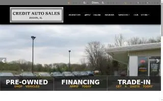 Credit Auto Sales website
