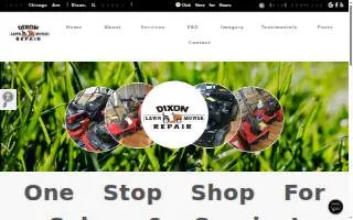 Dixon Lawn Mower Repair website