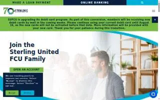 Sterling Federal Bank website