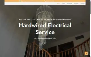 Hardwired Electrical Service website