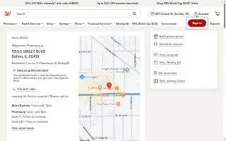 Walgreens Pharmacy of Dolton website