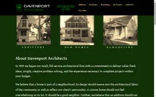Davenport Architects website