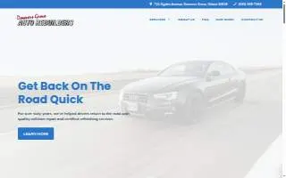 Downers Grove Auto Rebuilders website