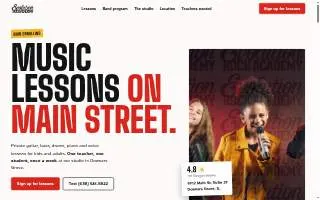 Evolution Music Rock Academy website
