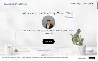 Healthy Mind Clinic website