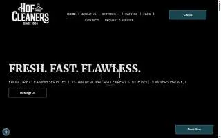 Hof Cleaners website