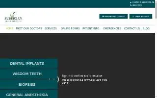 Suburban Oral Surgery And Implant Center of Downers Grove website