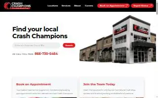 Crash Champions Collision Repair East Moline website