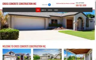 Cross Concrete Construction Inc website