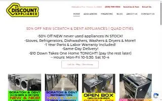 Discount Appliance Moline website