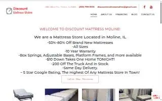 Discount Mattress Moline website