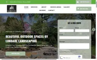 Lundahl Landscaping LLC of East Moline website
