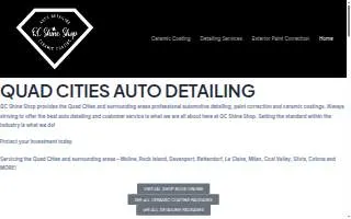 QC Shine Shop of East Moline website