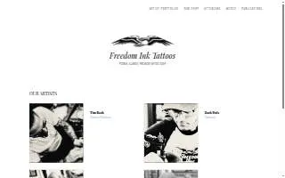 Freedom Ink Tattoos of East Peoria website