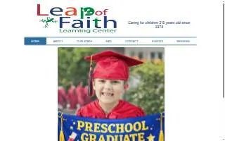 Leap of Faith Learning Center website