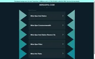 Miraspa website