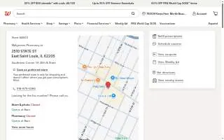 Walgreens of East St. Louis website